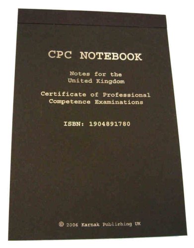 Certificate of Professional Competence CPC Revision Training Notebook (9781904891789) by Various