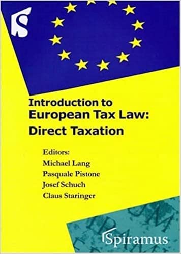 Imagen de archivo de Introduction to European Tax Law: Direct Taxation a la venta por Phatpocket Limited
