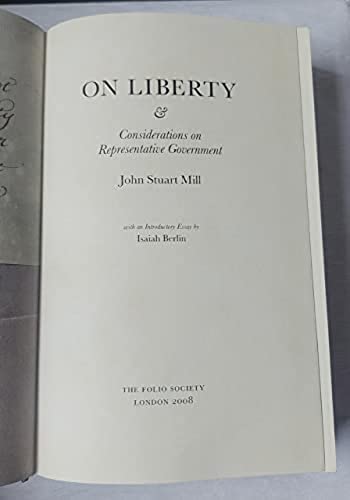On Liberty and Representative Government (Collector's Library of Essential Thinkers) (9781904919902) by John Stuart Mill