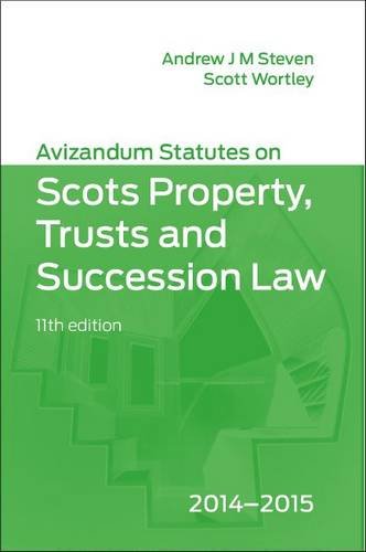 Beispielbild fr Avizandum Statutes on the Scots Property, Trusts and Succession Law zum Verkauf von Reuseabook
