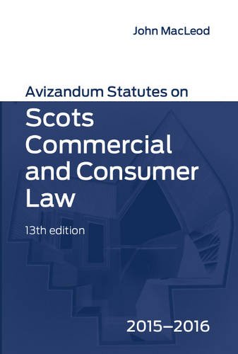 Stock image for Avizandum Statutes on Scots Commercial & Consumer Law 2015-2016 for sale by WorldofBooks