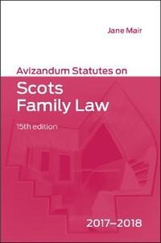 Stock image for Avizandum Statutes on Scots Family Law for sale by WorldofBooks