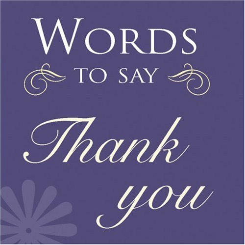 Beispielbild fr Words to Say Thank You zum Verkauf von WorldofBooks