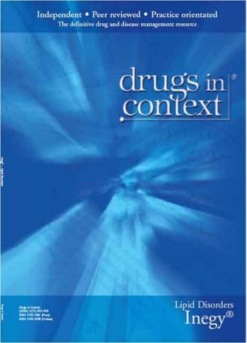 "Inegy": Lipid Disorders (Drugs in Context S.) (9781905064861) by Reckless, John P.D.; Chambers, Scott; Morrell, Scott