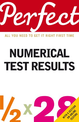 Imagen de archivo de Perfect Numerical Test Results a la venta por Better World Books Ltd