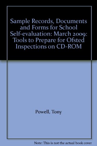 9781905230983: March 2009 (Sample Records, Documents and Forms for School Self-evaluation: Tools to Prepare for Ofsted Inspections on CD-ROM)