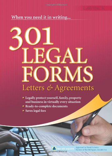 Beispielbild fr 301 Legal Forms, Letters and Agreements zum Verkauf von WorldofBooks