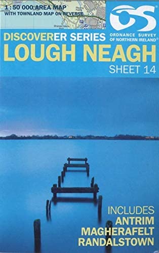 Stock image for Lough Neagh Map | Antrim, Magherafelt & Randalstown | Ordnance Survey of Northern Ireland | OSNI Discoverer Series 14 | Northern Ireland | Walks | Hiking | Maps | Adventure (Irish Discoverer Series) for sale by WorldofBooks