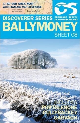 Stock image for Ballymoney Map | Portglenone, Cullybackey & Garvagh | Ordnance Survey of Northern Ireland | OSNI Discoverer Series 8 | Northern Ireland | Walks | Hiking | Maps | Adventure for sale by WorldofBooks