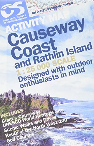 Stock image for Causeway Coast Activity Map | Weather-Resistant | Includes Rathlin Island | Ordnance Survey of Northern Ireland | OSNI 1:25,000 Scale Series | . Hiking | Maps | Adventure: and Rathlin Island for sale by WorldofBooks