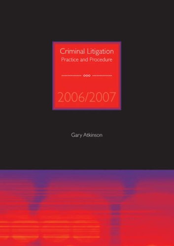 Beispielbild fr CRIMINAL LITIGATION (Criminal Litigation: Practice and Procedure) zum Verkauf von WorldofBooks