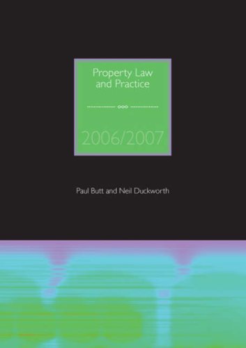 Imagen de archivo de Property Law and Practice 2006/2007 a la venta por AwesomeBooks
