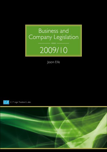 Imagen de archivo de Business and Company Legislation 2009/2010 (CLP Legal Practice Guides) a la venta por WorldofBooks