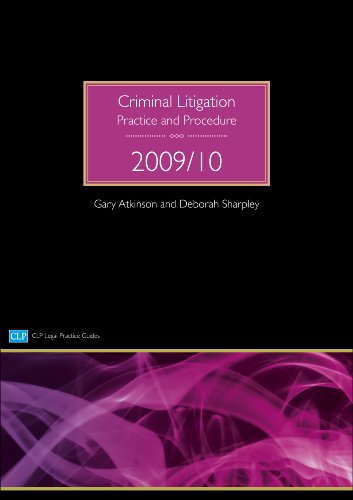 Beispielbild fr Criminal Litigation: Practice and Procedure (CLP Legal Practice Guides) zum Verkauf von AwesomeBooks