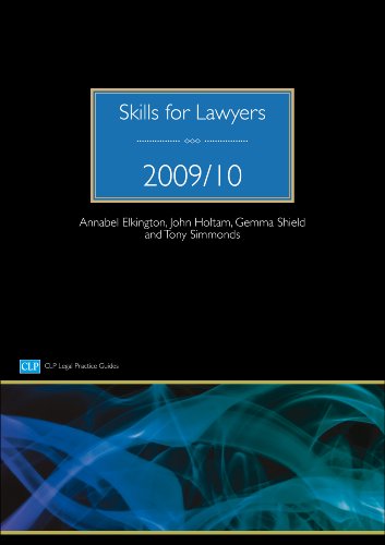 Skills for Lawyers 2009/2010 (CLP Legal Practice Guides) (9781905391806) by Elkington, Annabel