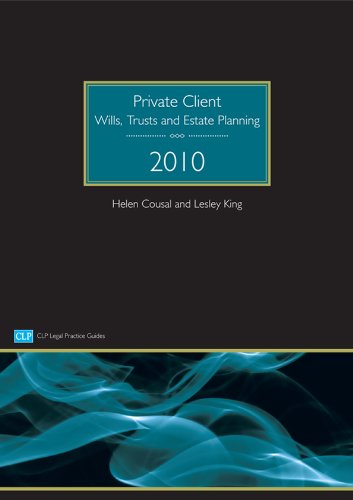 Imagen de archivo de Private Client: Wills, Trusts and Estate Planning (CLP Legal Practice Guides) a la venta por AwesomeBooks