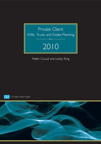 Stock image for Private Client: Wills, Trusts and Estate Planning (CLP Legal Practice Guides) for sale by AwesomeBooks