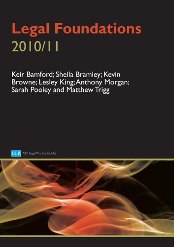 Stock image for Legal Foundations 2010/2011 (CLP Legal Practice Guides) for sale by AwesomeBooks