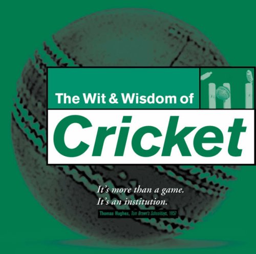 Beispielbild fr Wit and Wisdom of Cricket zum Verkauf von WorldofBooks