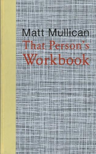 9781905464067: Matt Mullican: That Person's Workbook