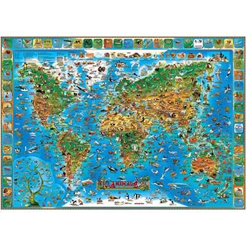 9781905502059: Animals of the World kids flat laminated (2015)