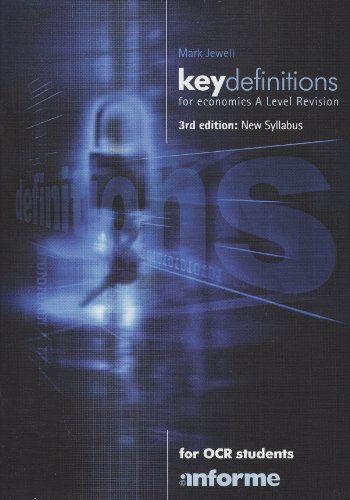 9781905504220: Key Definitions for Economics A Level Revision: For OCR Students