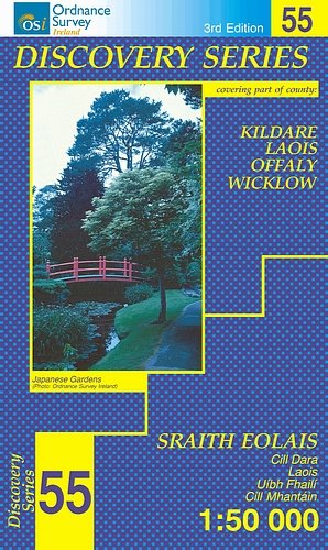Stock image for Kildare, Laois, Offaly, Wicklow (Irish Discovery Maps Series): Sheet 55 (Irish Discovery Series) for sale by WorldofBooks