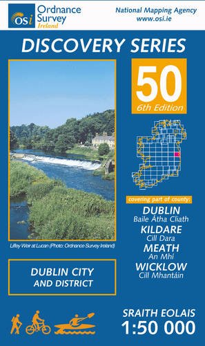 Stock image for Dublin, Kildare, Meath and Wicklow (Irish Discovery Maps Series): Sheet 50 (Irish Discovery Series) for sale by WorldofBooks