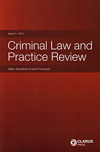 Stock image for Criminal Law and Practice Review: Volume 1, 2014 for sale by Orbiting Books