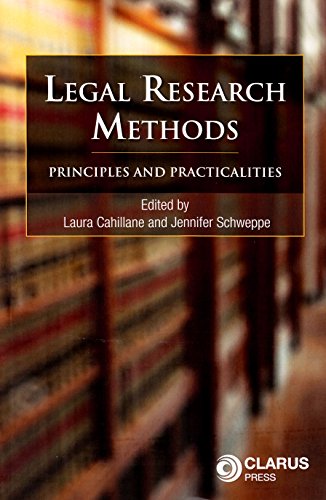 Stock image for Legal Research Methods Principles and Practicalities for sale by PBShop.store US