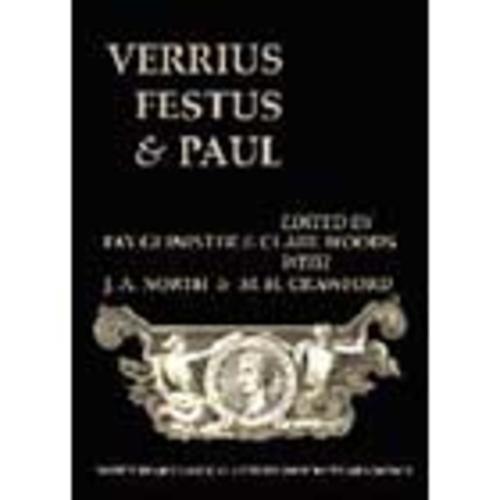 Stock image for Verrius, Festus and Paul: Lexicography, Scholarship, and Society for sale by Revaluation Books