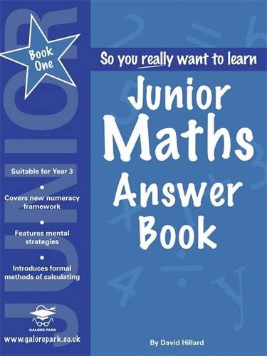 Imagen de archivo de Junior Maths Book 1 Answer Book a la venta por WorldofBooks