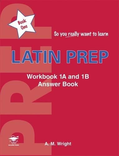 Beispielbild fr Latin Prep Book 1: Workbook 1A and 1B Answer Book zum Verkauf von WorldofBooks