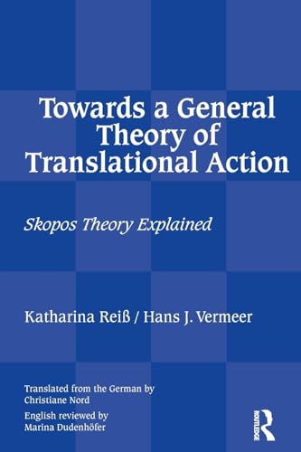 Stock image for Towards a General Theory of Translational Action for sale by Blackwell's