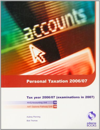 Beispielbild fr Personal Taxation (AAT/NVQ Accounting S.) zum Verkauf von WorldofBooks