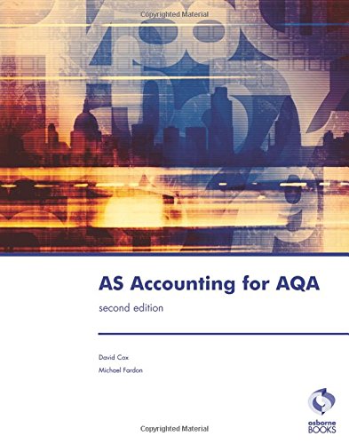 Imagen de archivo de AS Accounting for AQA (Accounting & Finance) a la venta por AwesomeBooks