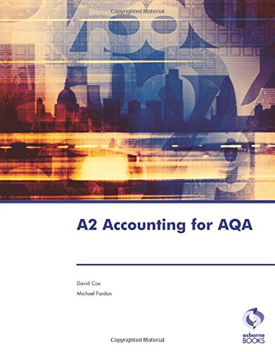 Imagen de archivo de A2 Accounting for AQA (Accounting & Finance) a la venta por AwesomeBooks