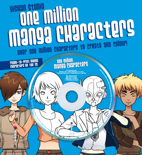 9781905814930: One Million Manga Characters: Over One Million Characters to Create and Colour!: + CD