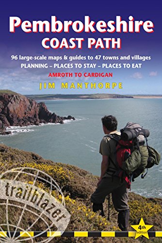 Stock image for Pembrokeshire Coast Path: British Walking Guide with 96 Large-Scale Walking Maps, Places to Stay, Places to Eat for sale by ThriftBooks-Dallas