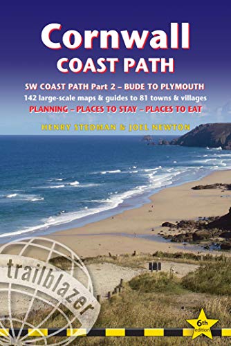 Stock image for Cornwall Coast Path: (South-West Coast Path Part 2) includes 142 Large-Scale Walking Maps & Guides to 81 Towns and Villages - Planning, Places to . - Bude to Plymouth (British Walking Guides) for sale by More Than Words