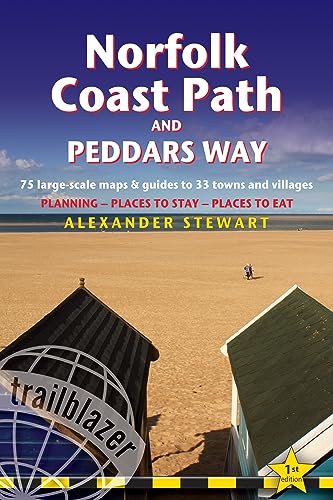 Beispielbild fr Norfolk Coast Path & Peddars Way: Knettishall Hall to Cromer & Great Yarmouth - Includes 75 Large-Scale Walking Maps & Guides to 33 Towns and Villages zum Verkauf von ThriftBooks-Atlanta