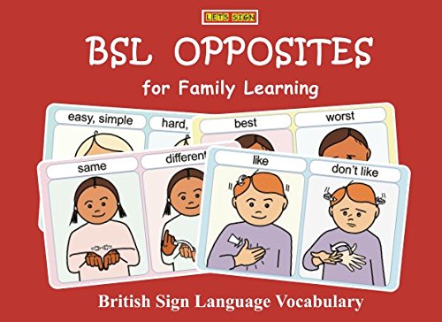 Beispielbild fr BSL OPPOSITES for Family Learning: British Sign Language Vocabulary (LET'S SIGN BSL) zum Verkauf von WorldofBooks