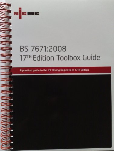 Imagen de archivo de Toolbox Guide: B S 7671: A Practical Guide to the IEE Wiring Regulations (Toolbox Guide: A Practical Guide to the IEE Wiring Regulations) a la venta por WorldofBooks