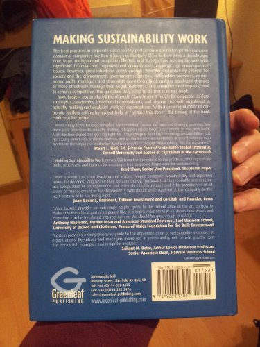 9781906093051: Making Sustainability Work: Best Practices in Managing and Measuring Corporate Social, Environmental and Economic Impacts