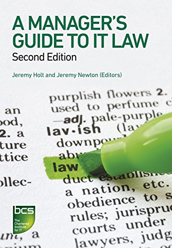 Beispielbild fr A Manager's Guide to IT Law zum Verkauf von WorldofBooks