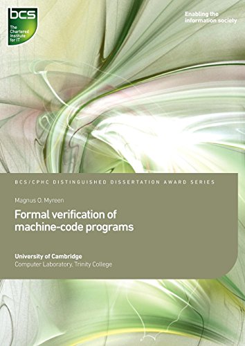 Imagen de archivo de Formal verification of machine-code programs (Distinguished Dissertation) a la venta por dsmbooks