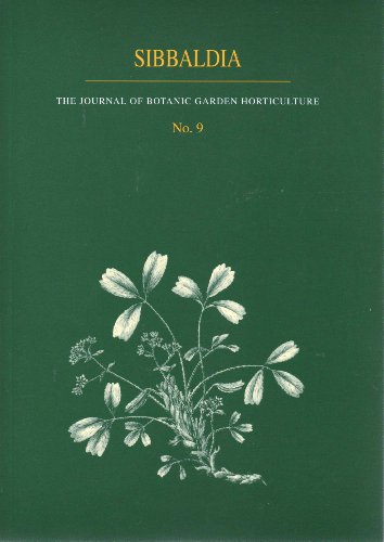 9781906129828: Sibbaldia: the Journal of Horticulture: No. 9