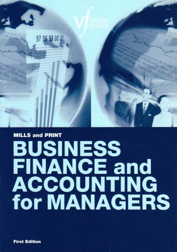 Imagen de archivo de Business Finance and Accounting for Managers a la venta por Better World Books