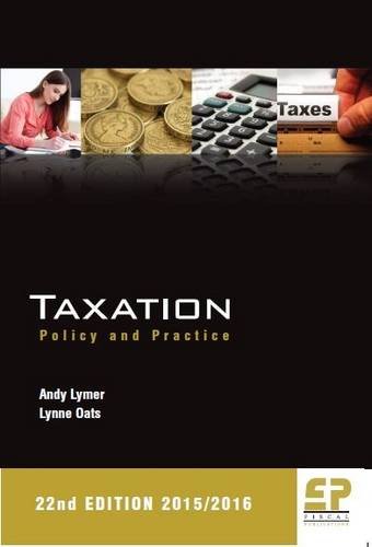 Imagen de archivo de Taxation Policy and Practice 201516 a la venta por PBShop.store US
