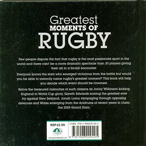 Beispielbild fr Greatest Moments of Rugby (Little Books) zum Verkauf von AwesomeBooks